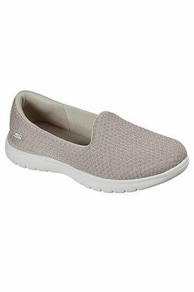 Buy SKECHERS Taupe Mesh Slip On Womens Casual Shoes Shoppers Stop
