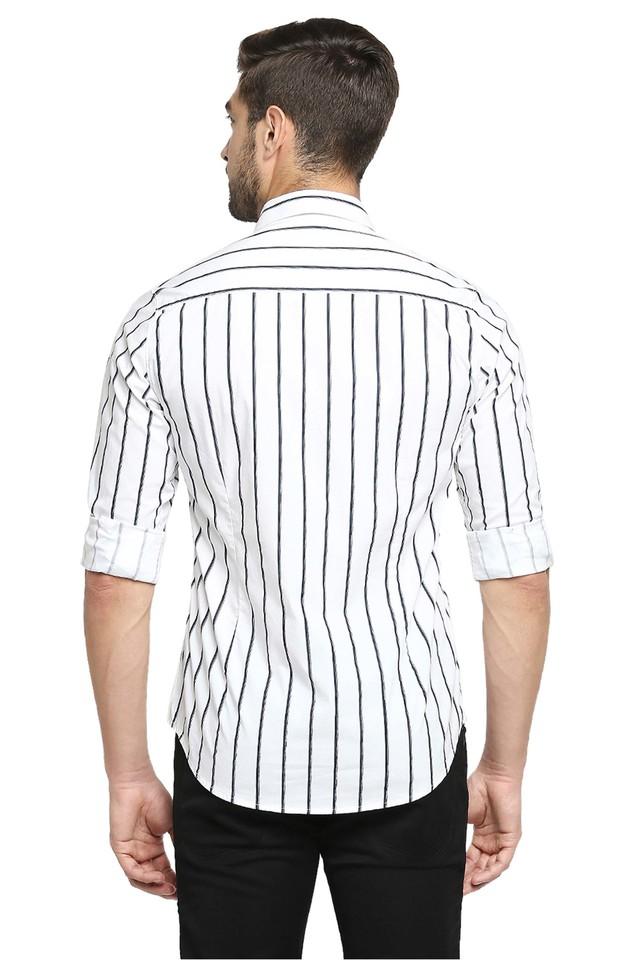 White Striped Shirt - Buy White Striped Shirt online at Best Prices in  India