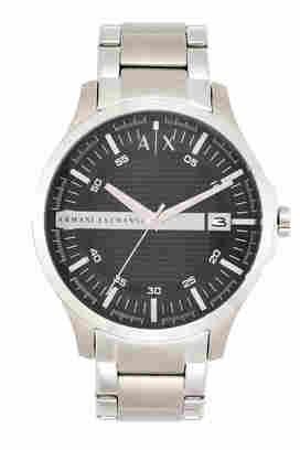 Buy ARMANI EXCHANGE Mens 46 mm Hampton Black Dial Stainless Steel