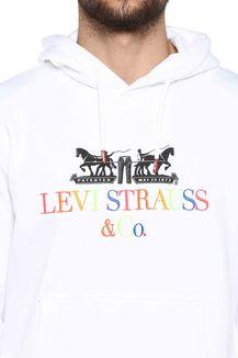 Levis hoodie mens discount white