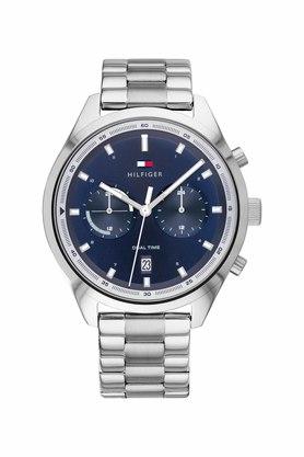 Buy TOMMY HILFIGER Mens BENNETT Blue Dial Stainless Steel Analogue