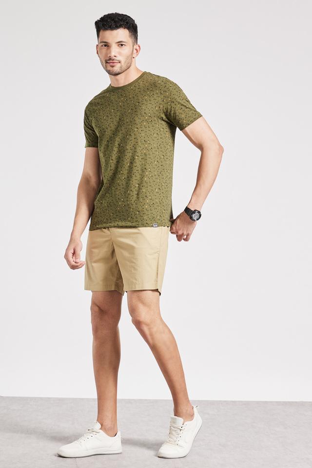 WEEKDAY Uno Oversized Suit Shorts in Khaki