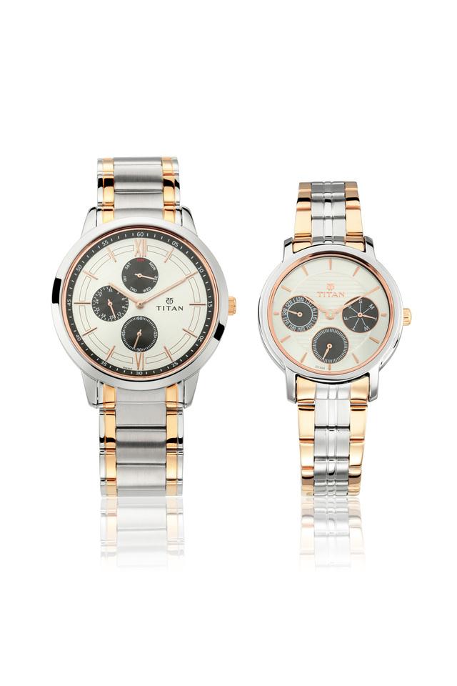 Branded couple outlet watch set titan