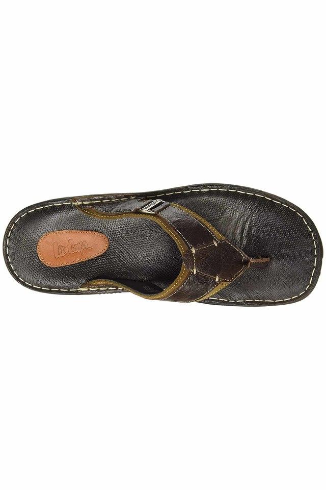 Lee cooper men's leather sandals hot sale and floaters