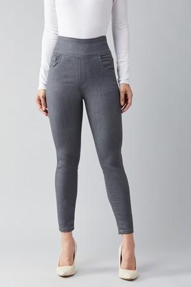 Skinny Rayon Charcoal Grey Women Plus Size Jeggings, Casual Wear, Slim Fit  at Rs 2899 in Bengaluru