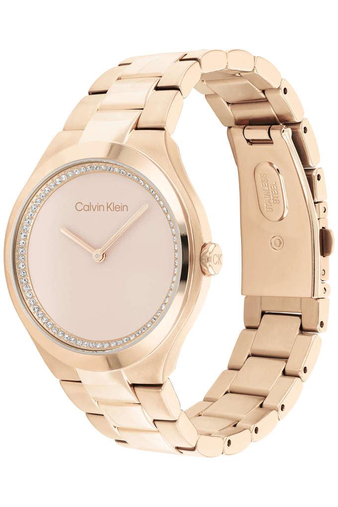 Montre calvin discount klein rose gold