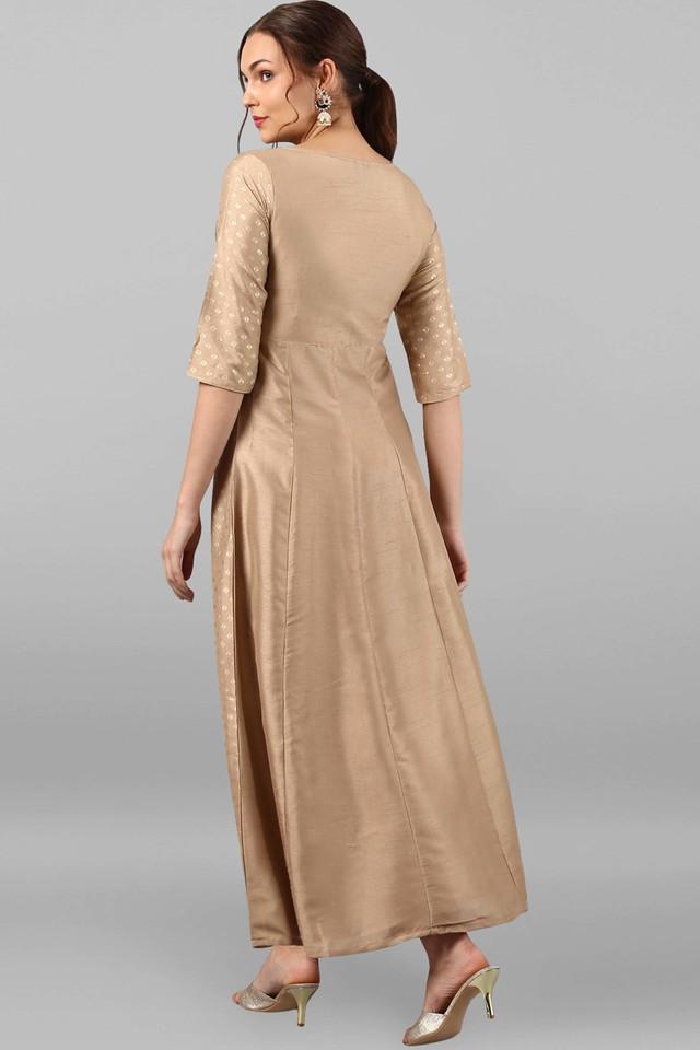 Beige colour hotsell anarkali kurti