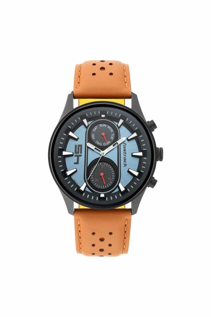 Fastrack orange best sale strap watch