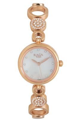 Buy TITAN Womens Raga Rose Gold Dial Analogue Watch