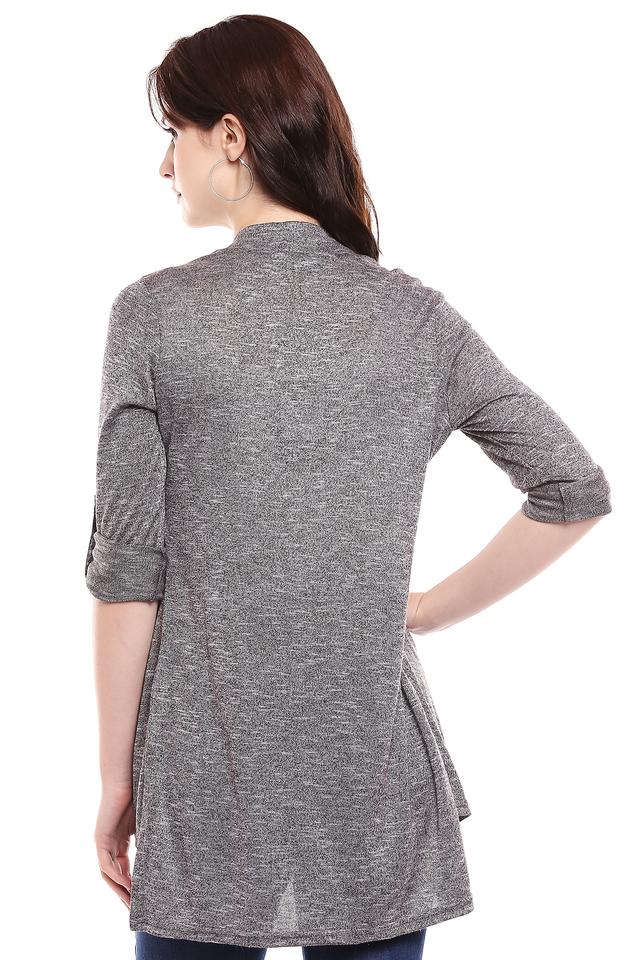 Grey hot sale long shrug