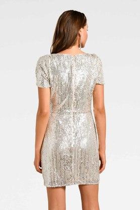 Forever new store silver sequin dress