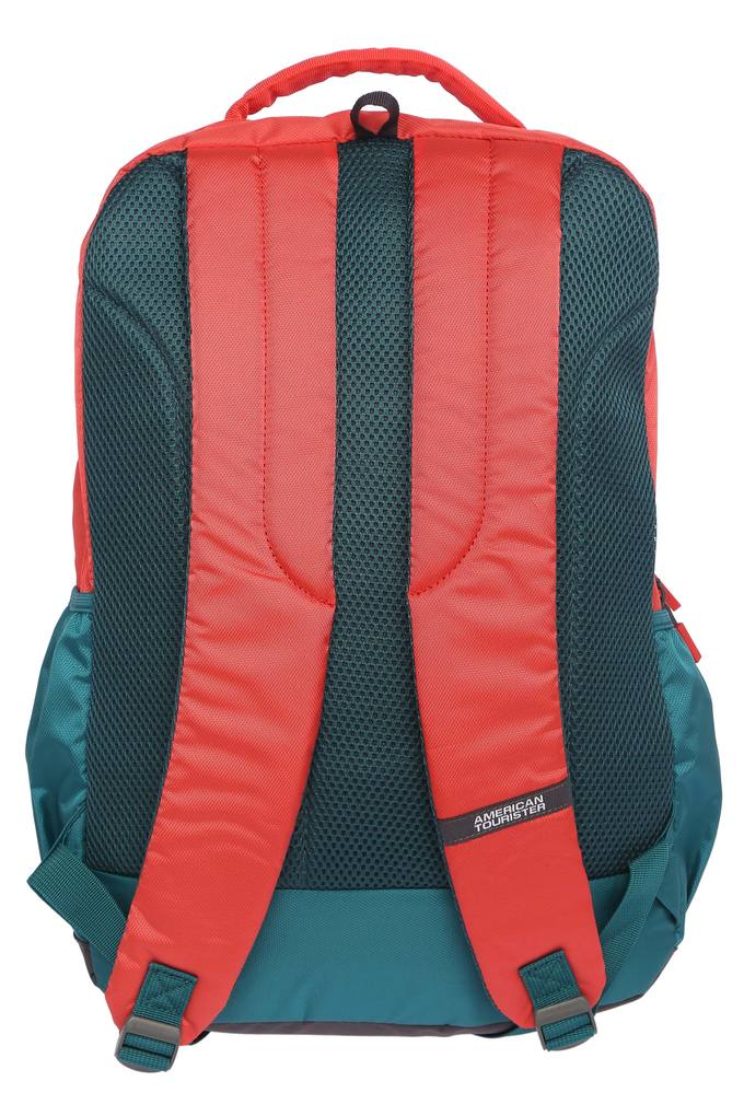 American tourister outlet backpack red colour