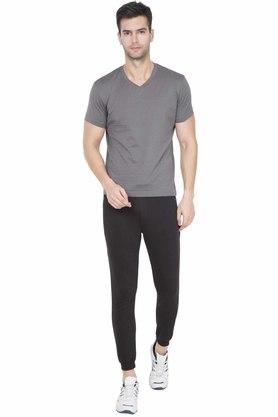 JOCKEY Solid Men Black Track Pants - Buy JOCKEY Solid Men Black Track Pants  Online at Best Prices in India