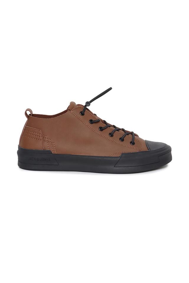 Buy JACK AND JONES Leather Mid Tops Lace Up Mens Sneakers