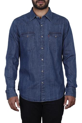 mens levi denim shirts