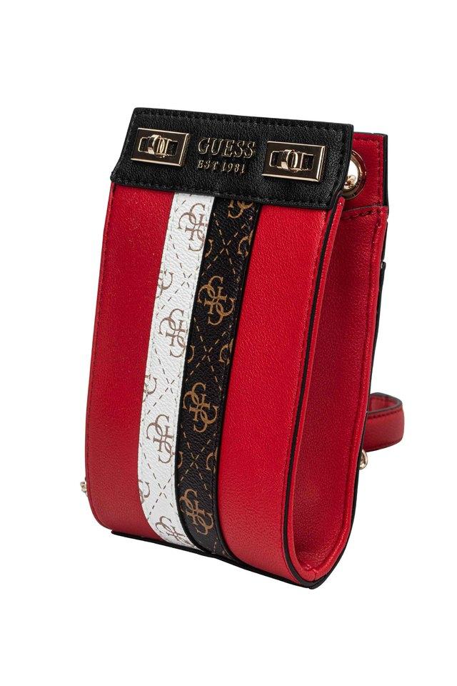 Buy GUESS Red Womens Zip Closure Sling Bag