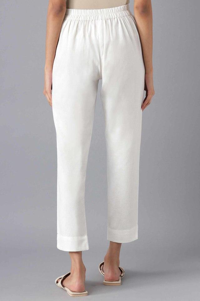 White Trousers  Buy White Trousers Online in India