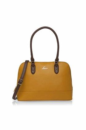 Buy LAVIE Yellow Zipper Closure PU Synthetic Womens Casual Satchel