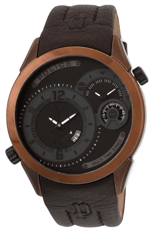 Police dual time watch best sale