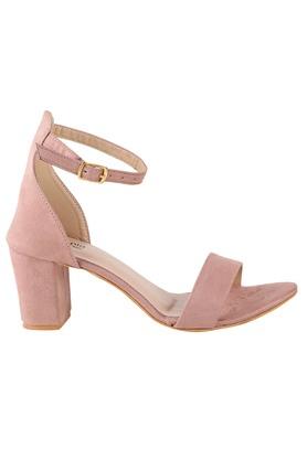 Nude pink best sale block heels