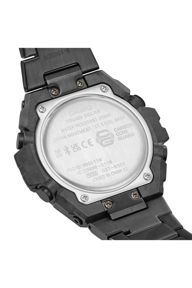 G shock stainless steel sales black