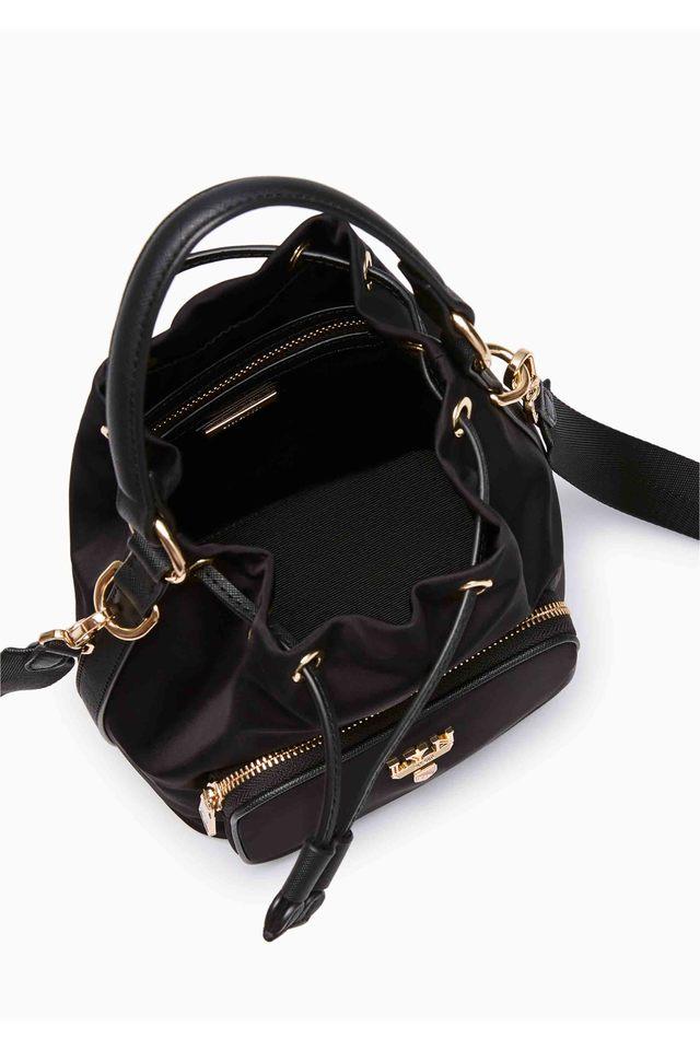 Drawstring Closure PU Womens Casual Satchel Handbag