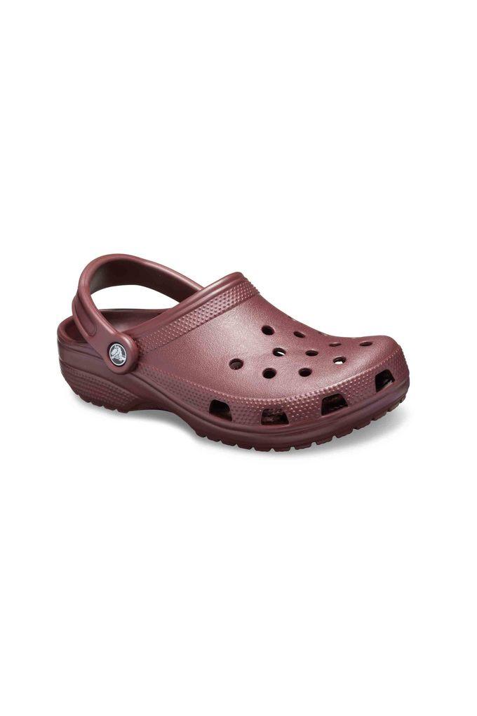 Burgundy crocs clearance