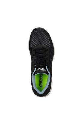 Pure black sports store shoes