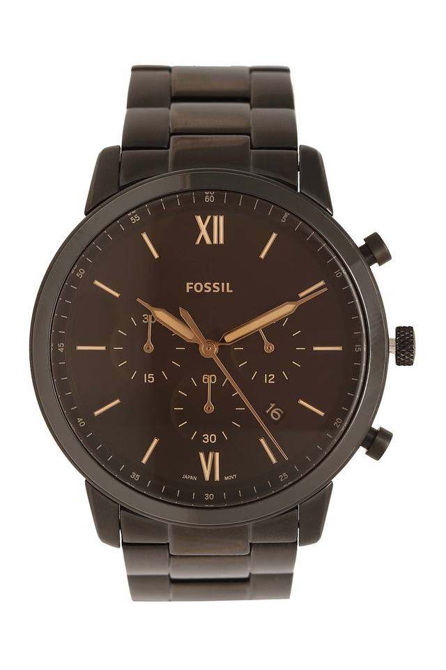 Neutra Chronograph Black Stainless Steel Watch - FS5525 - Fossil