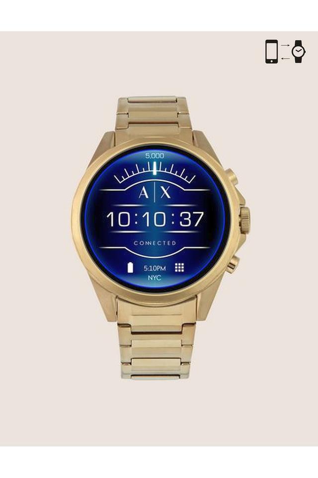 Buy ARMANI EXCHANGE Unisex Drexler Blue Dial Metallic Smart Watch AXT2001 Shoppers Stop