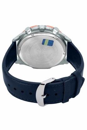 Ex306 blue leather outlet analog men's watch