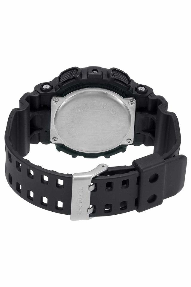 Casio men's chronograph black resin hot sale strap watch