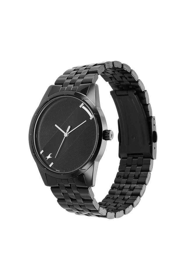 Fastrack matte black online watch