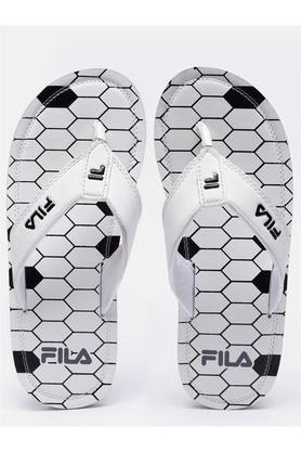 Fila flip flops discount white