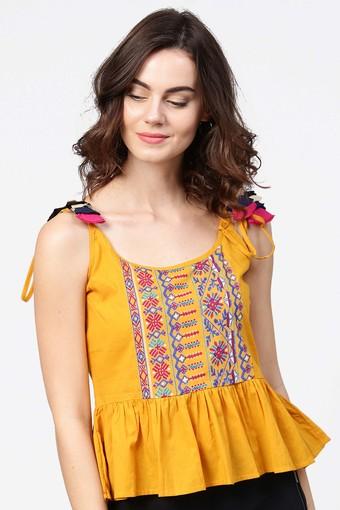 yellow cotton top