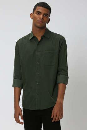 Mufti olive hot sale green shirt