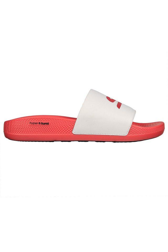 Skechers white best sale flip flops