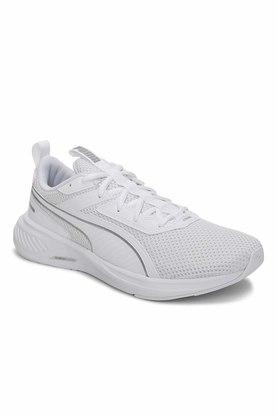 Buy PUMA White Mesh Regular Lace Up Mens Sport Shoes | Shoppers Stop