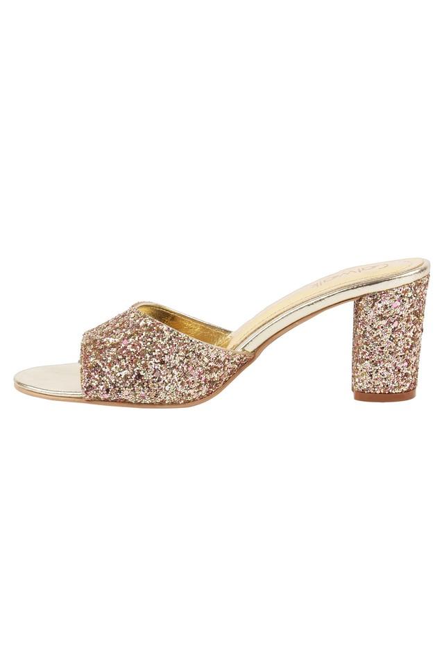 Flame glitter heels Prada Silver size 38 EU in Glitter - 39376029