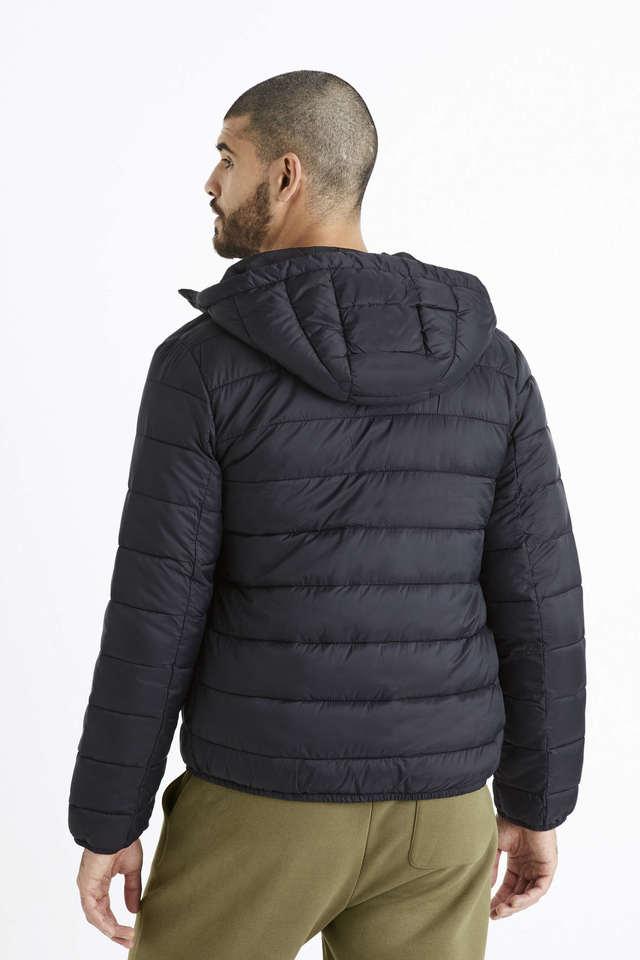 Black Biker Regular Fit Jacket (CUMOTORIN) | Celio