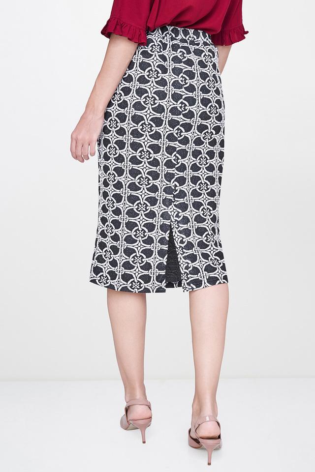 Patterned pencil shop skirt womens