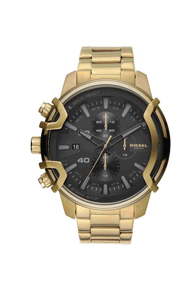 Diesel gold colour watch sales