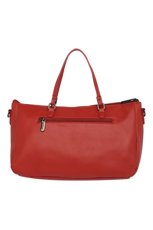 Buy CAPRESE Crimson Womens Zip Closure Satchel Handbag