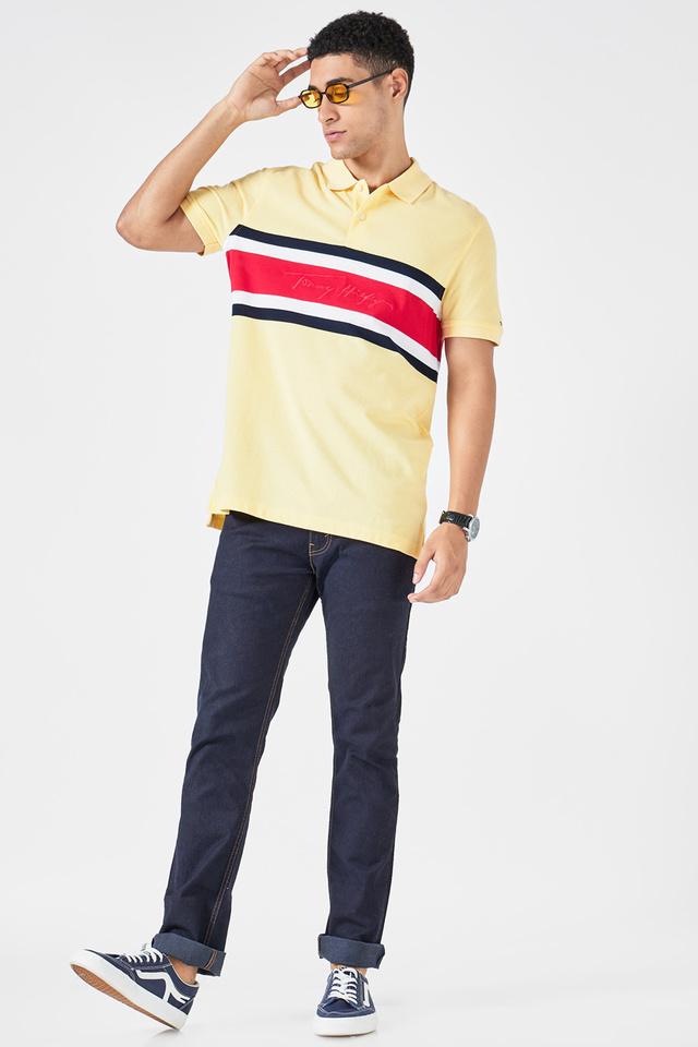 Tommy hilfiger discount yellow t shirt