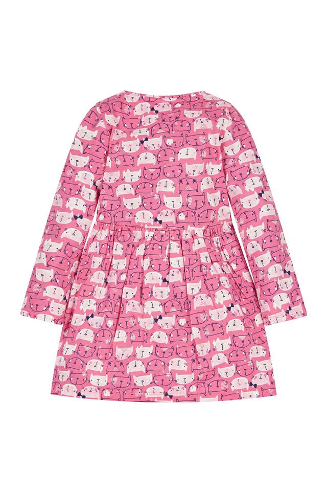 Girls Pink Cat Dress