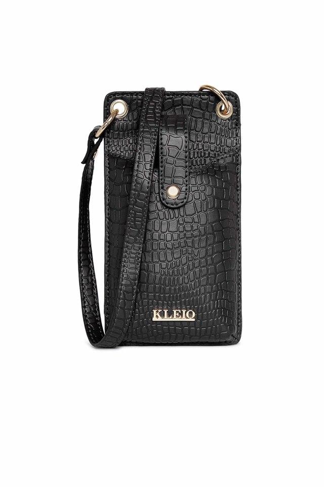 Croco star lock sling bag