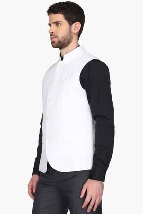 BLACKBERRYS - White Nehru Jackets - 1