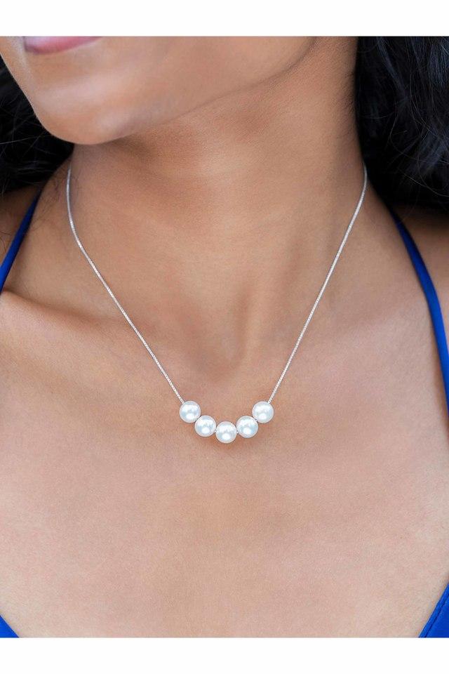 Pearl necklace caratlane store