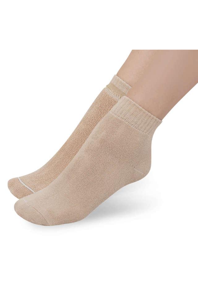 Buy NEXT2SKIN Women's Ankle Length Terry Socks - Pack of 3 Pairs