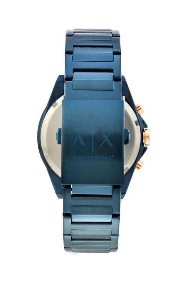 Armani exchange men's drexler on sale blue chronograph stainless steel watch